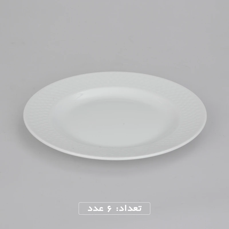 عکس شماره 2 : سرویس غذاخوری 28 پارچه چینی زرین ایران سری رادیانس مدل white 2 درجه عالی