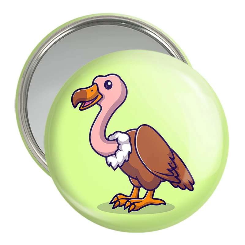 آینه جیبی خندالو مدل حیوانات بامزه کرکس کد 29716