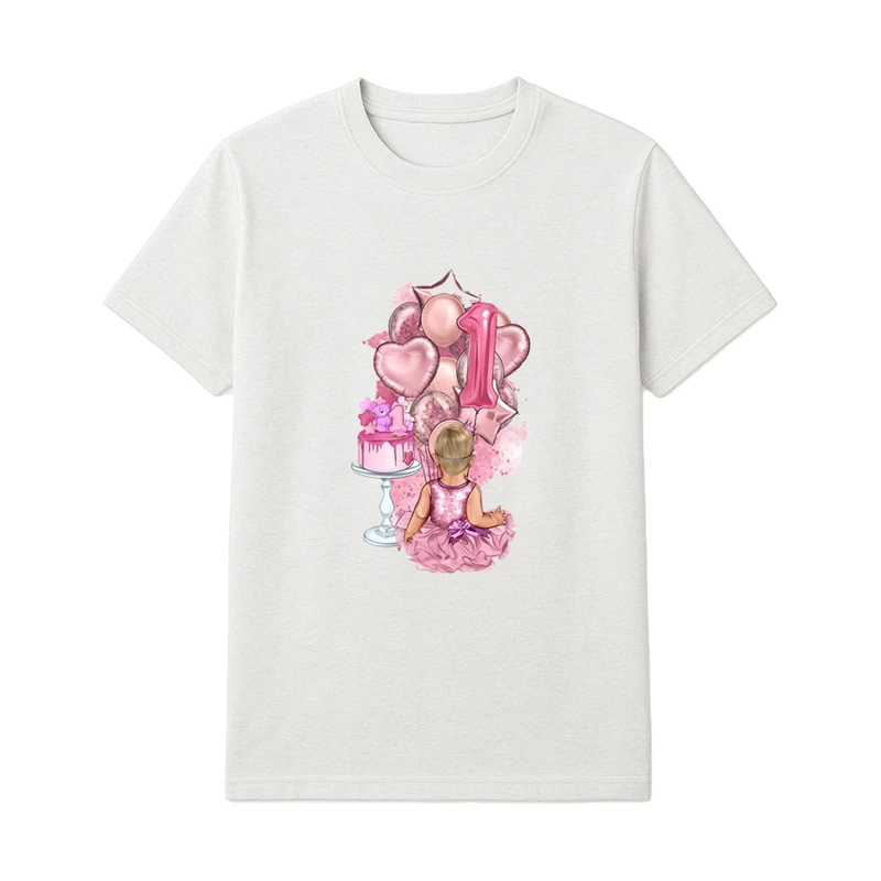 تی‌شرت آستین کوتاه راحتی دخترانه مدل تولد کد 22