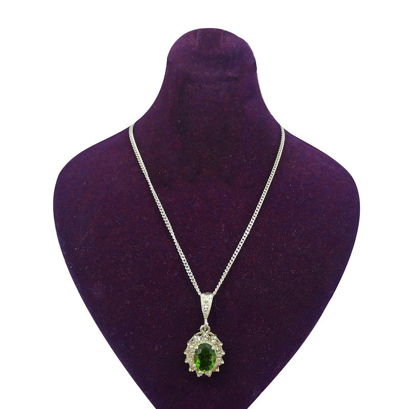 گردنبند نقره زنانه سلین کالا مدل زبرجد ce-k99