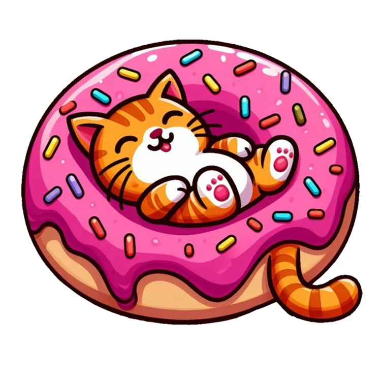 استیکر پارچه و لباس پاد آفرین مدل کارتونی گربه کد S1758