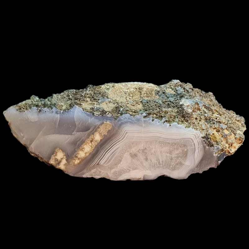 سنگ راف عقیق مدل شجرحاشیه سلیمانی کد X5