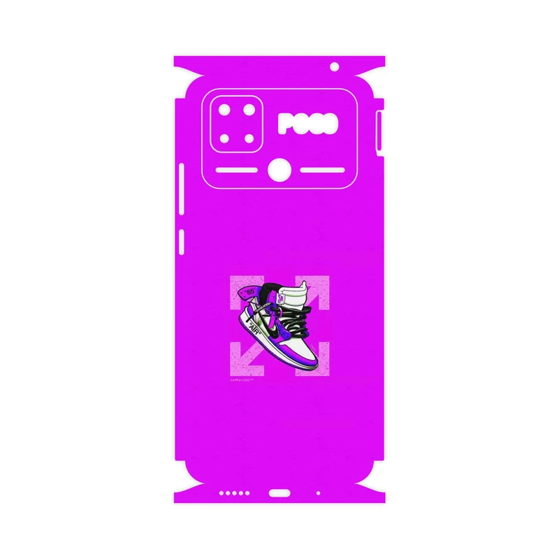 برچسب پوششی ماهوت مدل Nike Air Sneaker Digital Art-FullSkin مناسب برای گوشی موبایل شیائومی Poco C40