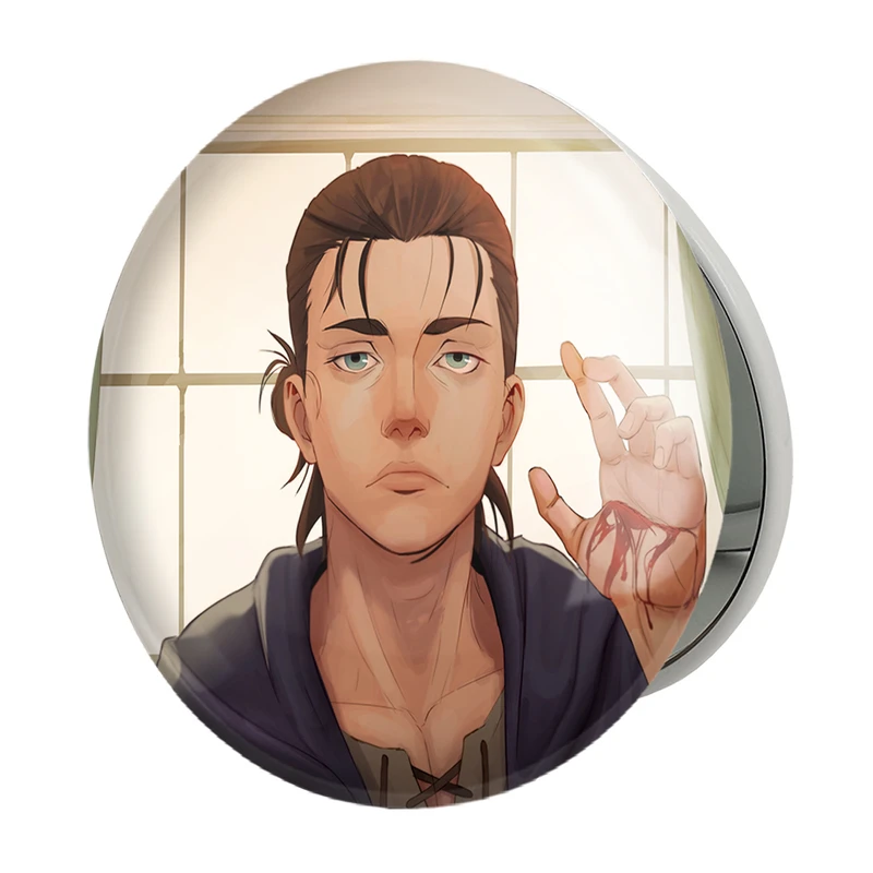 آینه جیبی خندالو طرح ارن یگر انیمه اتک آن تایتان مدل تاشو کد 13245 