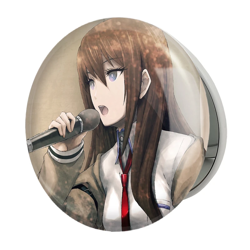 آینه جیبی خندالو طرح کوریسو ماکیسه انیمه اشتاینز گیت مدل تاشو کد 17472 