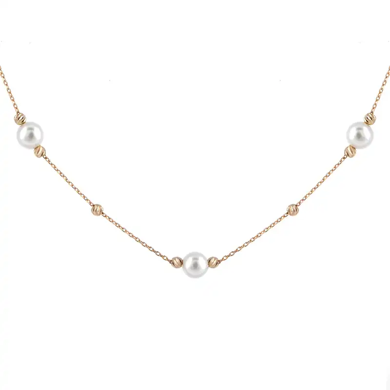 گردنبند طلا 18 عیار زنانه بان گالری مدل مارینا