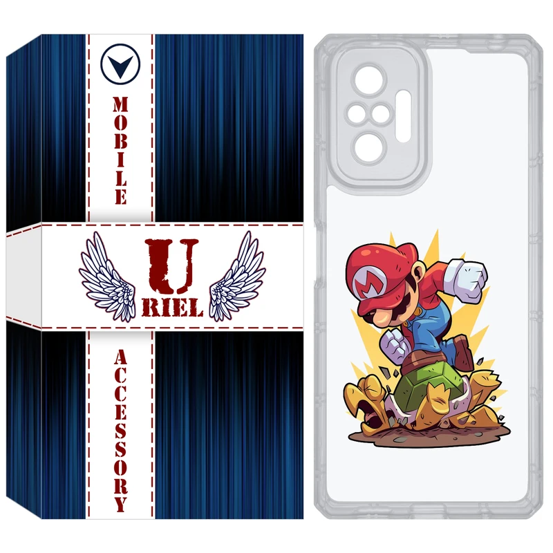 کاور یوریل مدل Clear کد 64 طرح ماریو مناسب برای گوشی موبایل شیائومی Redmi Note 10 Pro / Note 10 Pro Max