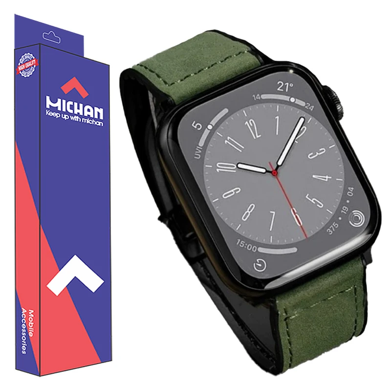 ند میچان طرح چرمی مناسب برای ساعت هوشمند اچ کی HK8 Pro Max / HK9 Pro Max / HK10 Pro Max