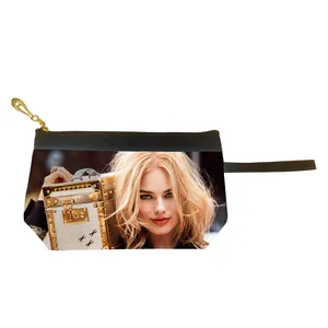 کیف لوازم آرایش زنانه طرح بازیگر مارگو رابی مدل L1203