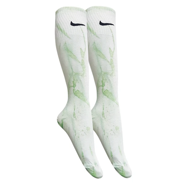 جوراب ورزشی ساق بلند زنانه مدل پنبه کش اسپرت آبرنگی کد G11