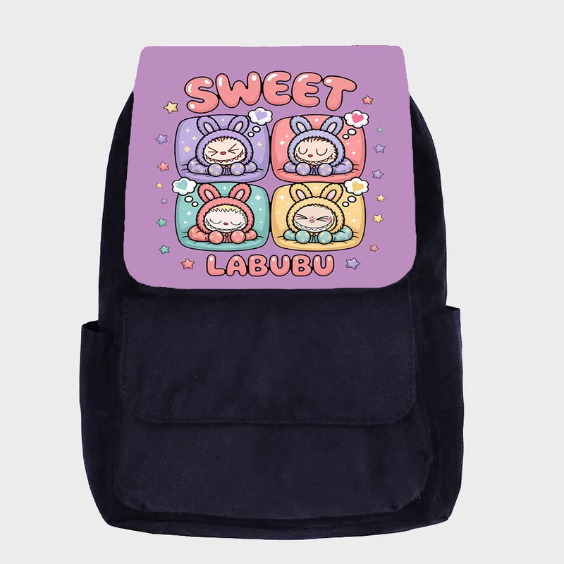 کوله پشتی مدرسه مدل عروسک لبوبو کد DKKP46