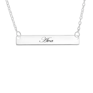 گردنبند نقره زنانه لیردا مدل اسم آوا mst