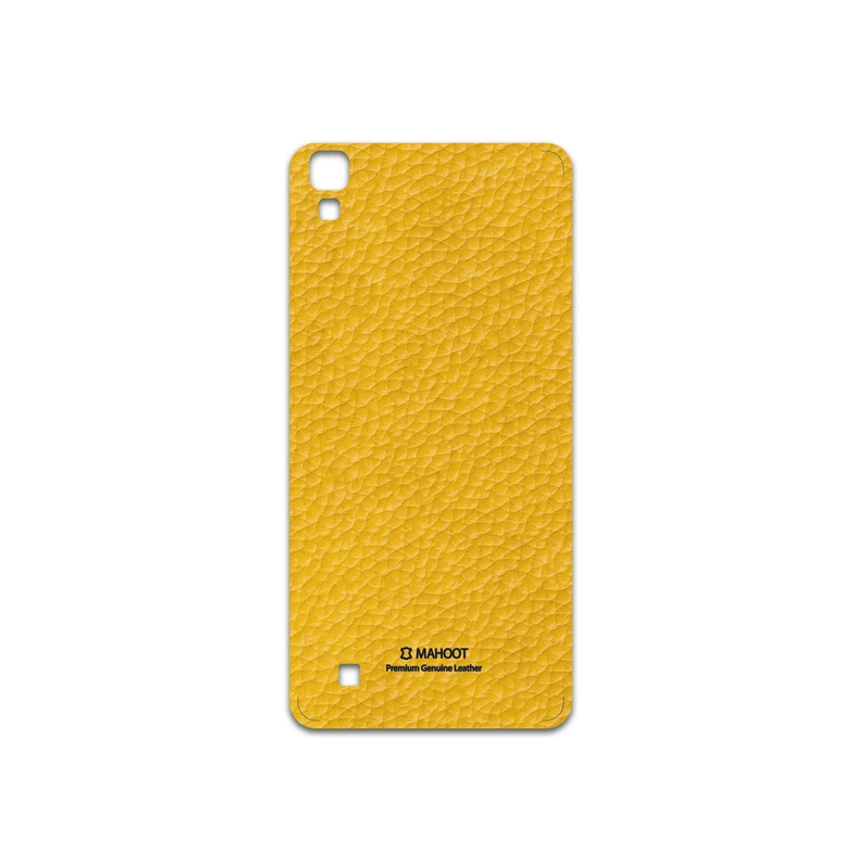 برچسب پوششی ماهوت مدل Mustard-Leather مناسب برای گوشی موبایل ال جی X Power