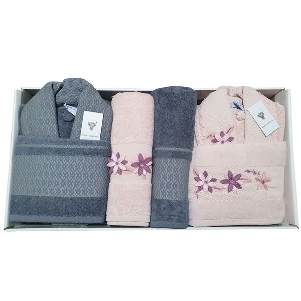 سرویس حوله پالتویی 10تکه آنجلینا کد 305 سرویس حوله پالتویی 10تکه آنجلینا کد 305