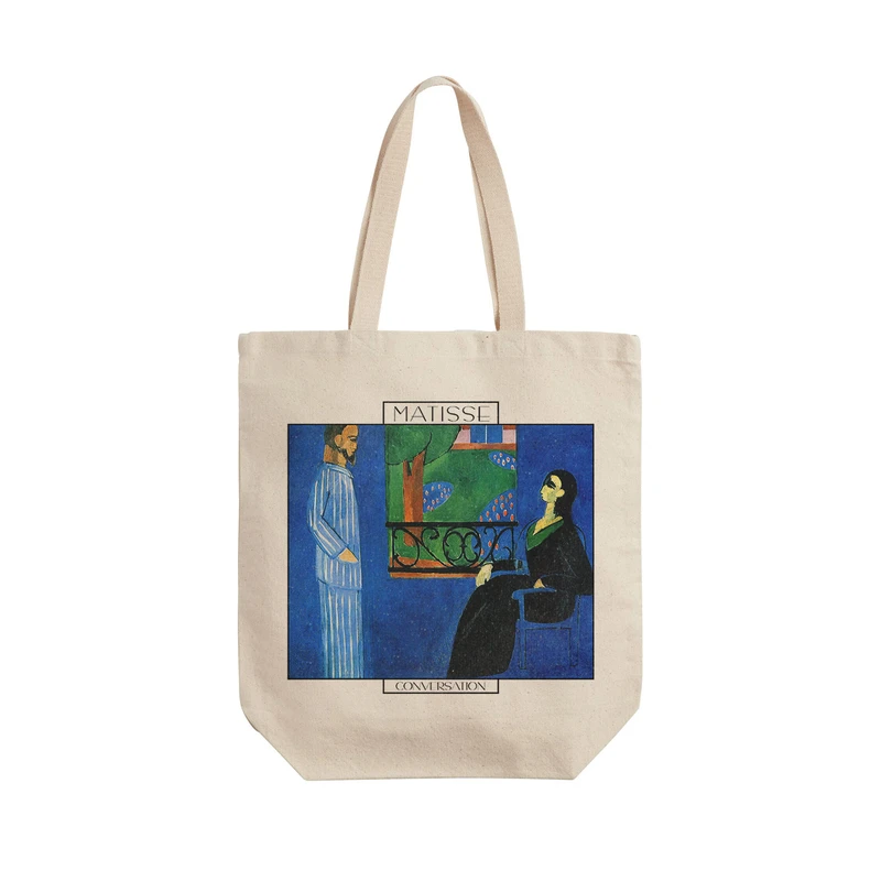 ساک خرید ترمه طراحان ایده مدل مکالمه از ماتیس کد art0600 - L