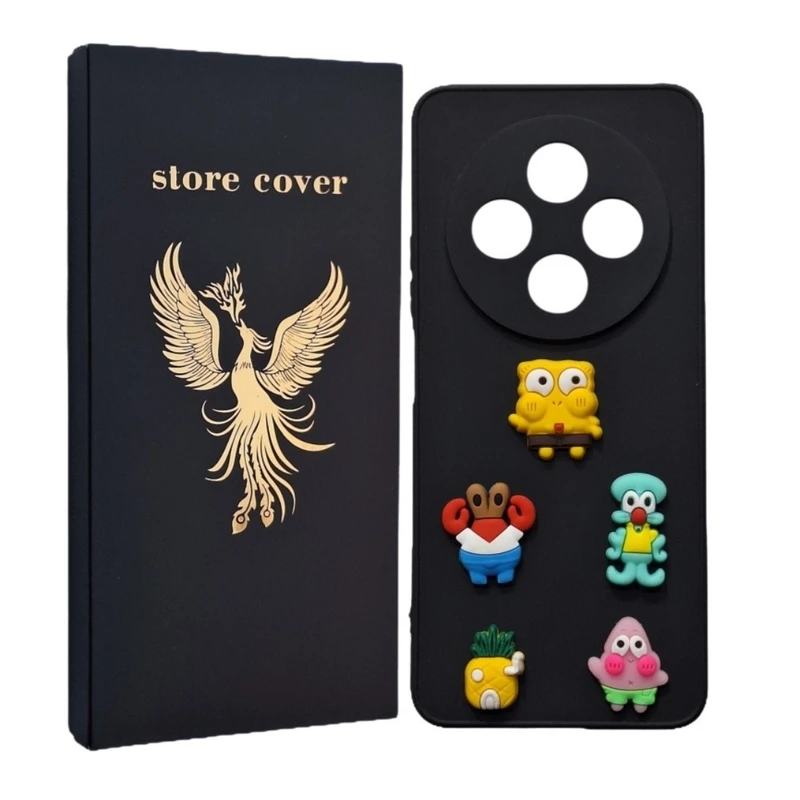  کاور استور کاور طرح باب اسفنجی برجسته مدل 14c مناسب برای گوشی موبایل شیائومی Redmi 14C / Poco C75