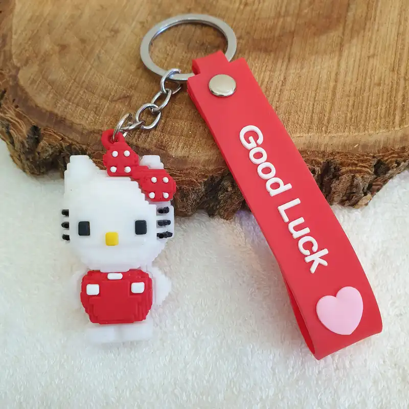 جاکلیدی مدل سیلیکونی طرح ماینکرافت لگو گربه کیتی کد DB21