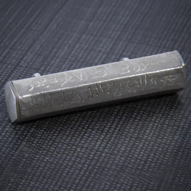 آویز گردنبند نقره بازرگانی میلادی مدل استوانه ای کد PKD_031