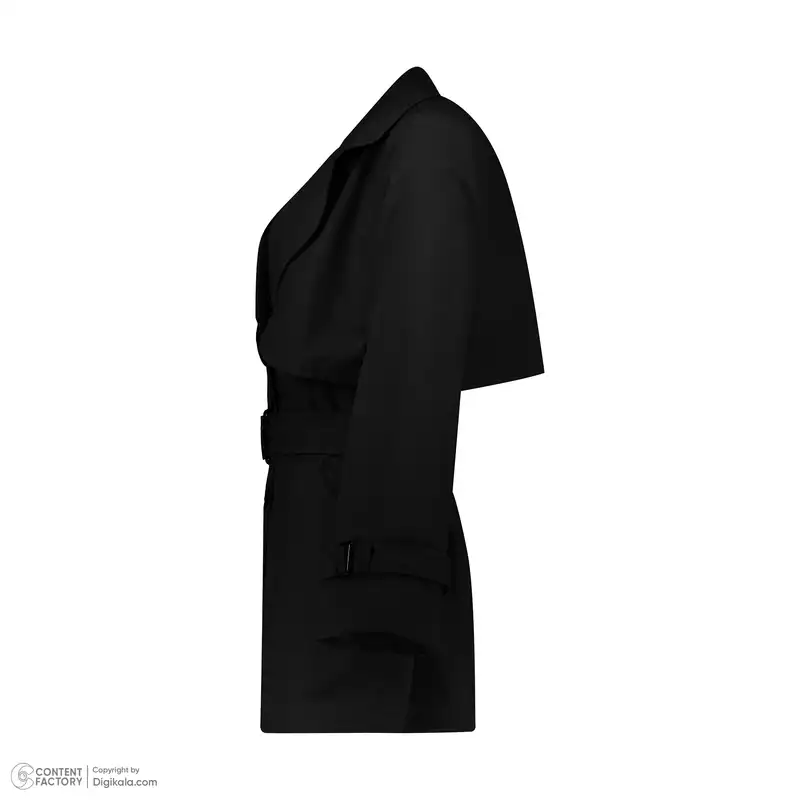 بارانی زنانه برنس مدل ژربا-99 رنگ مشکی