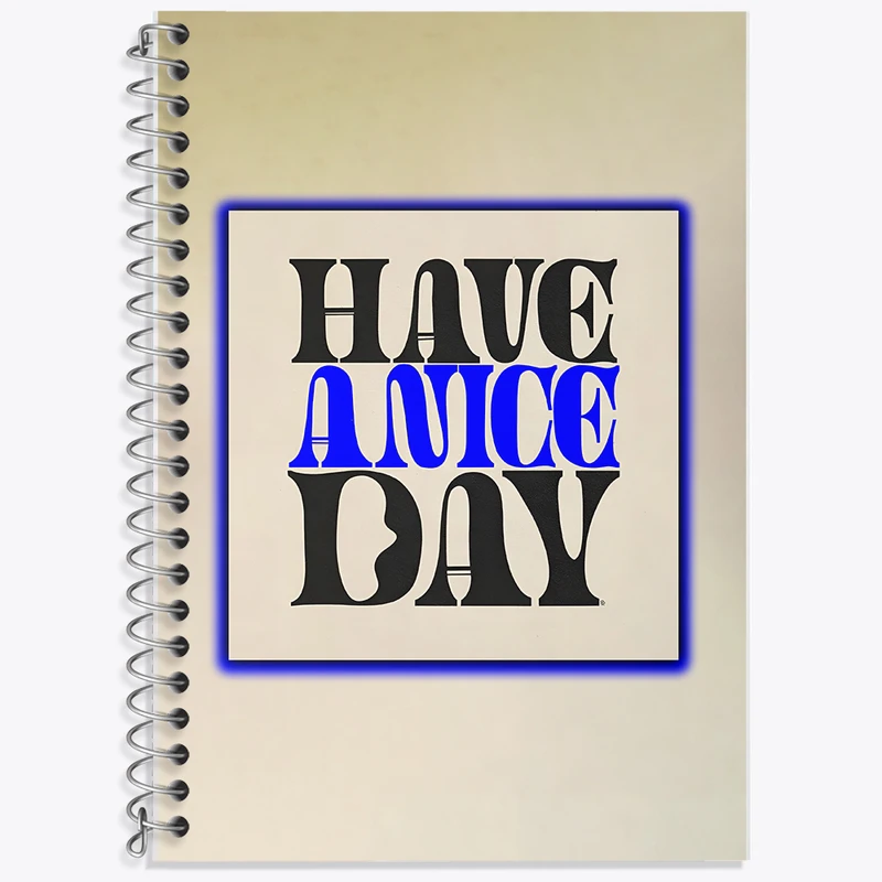 دفتر نت موسیقی 50 برگ خندالو طرح Have A Nice Day کد F6383