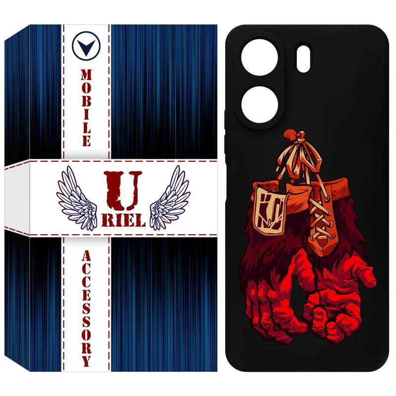 کاور یوریل مدل KSH کد 77 طرح دستکش مناسب برای گوشی موبایل شیائومی Redmi 13C 4G / Poco C65