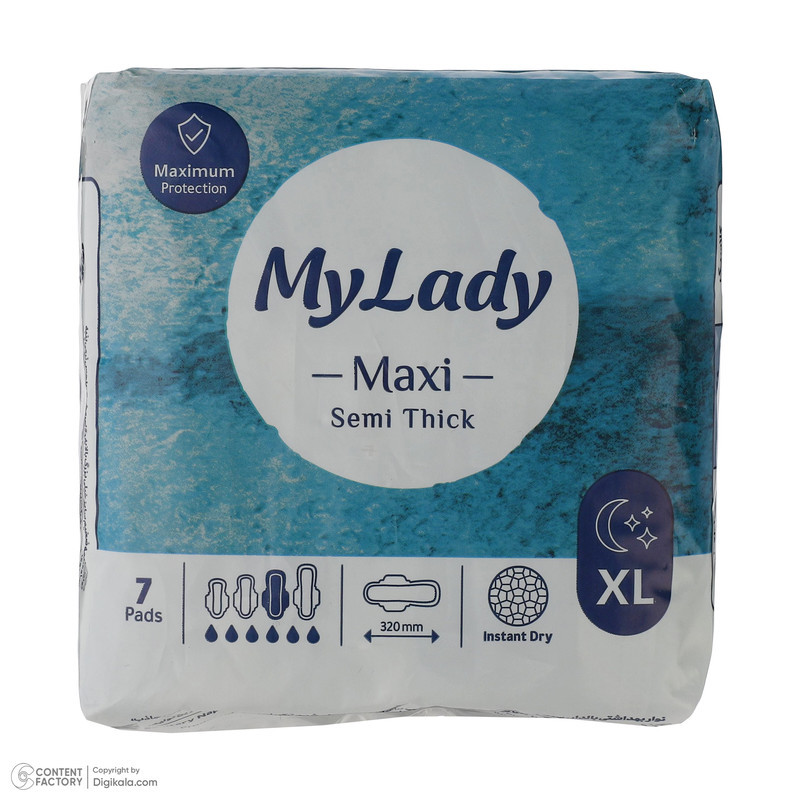 نوار بهداشتی مای لیدی مدل مکسی بسته 12 عددی