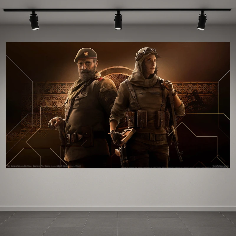تابلو بوم طرح مخمل Game مدل Rinbow six siege کد AR3059833