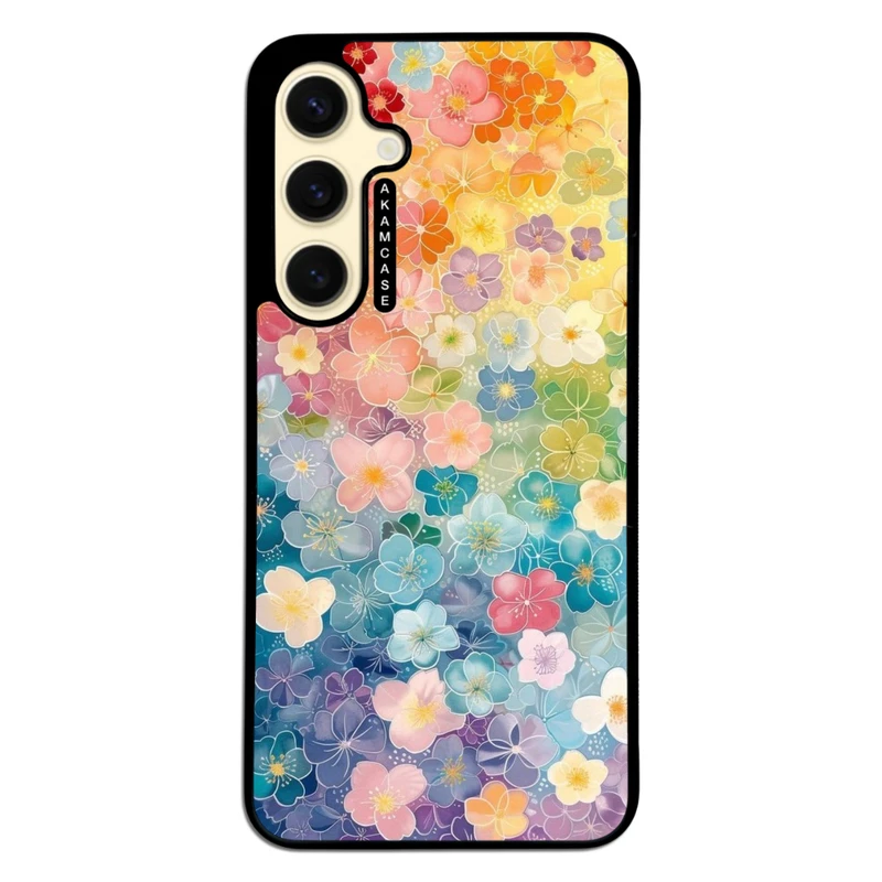 کاور آکام مدل AMC-WSGS24FE-FLOWERS-27 مناسب برای گوشی موبایل سامسونگ Galaxy S24 FE