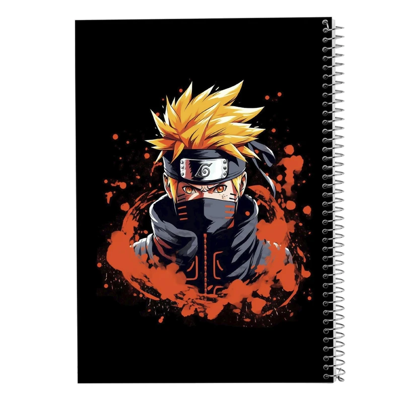 دفتر ژورنال نویسی 50 برگ مدوپد مدل نقطه ای طرح نارتو narto کد DF10660