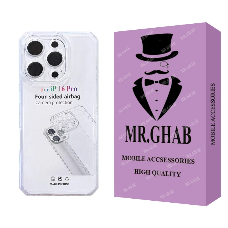 کاور مستر قاب مدل ژله ای مناسب برای گوشی موبایل اپل iPhone 16 Pro