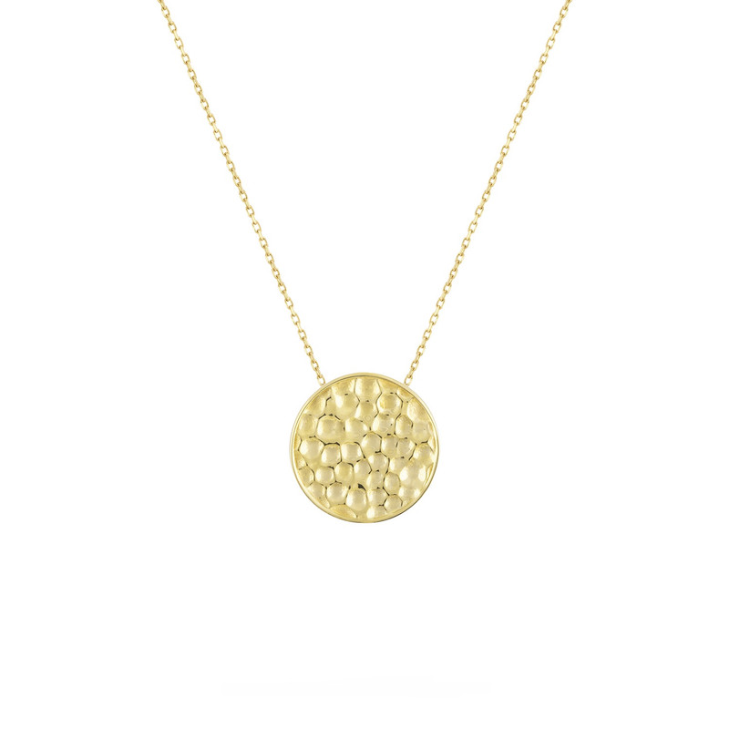 گردنبند طلا 18 عیار زنانه درریس مدل مانگ دایره