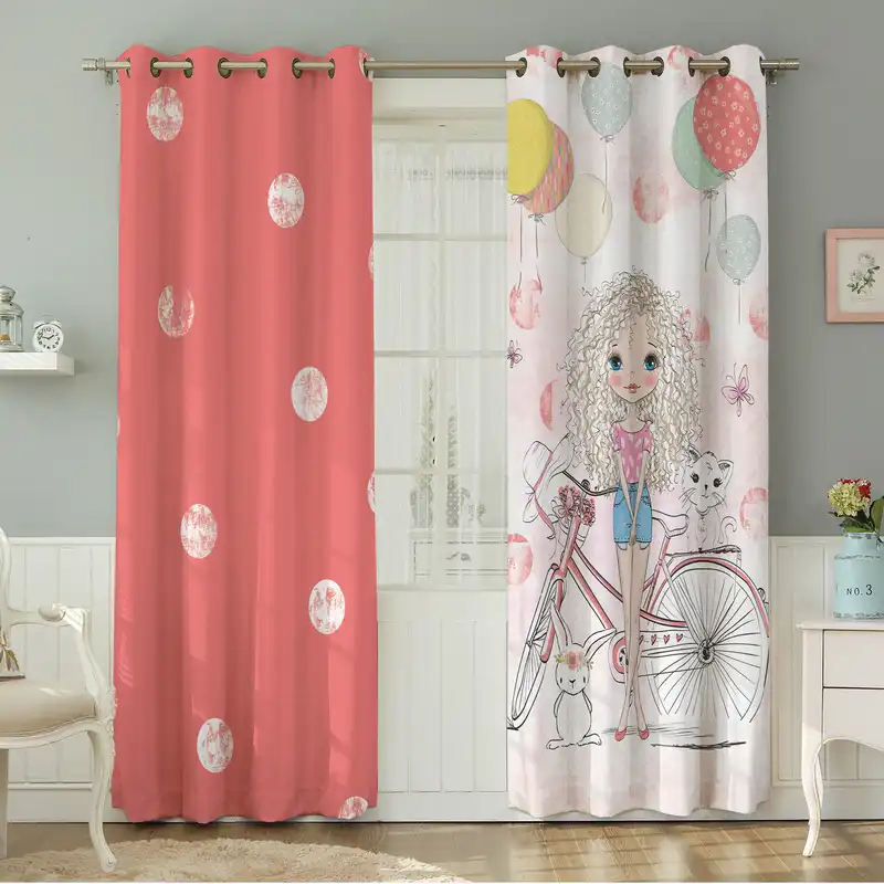 پرده نیروانا طرح کودک مدل مخمل کد 8305سایز 140×280 سانتی متر