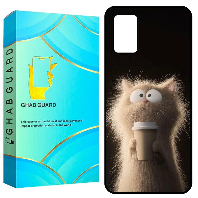 کاور قاب گارد طرح گربه مدل GCHPA03S مناسب برای گوشی موبایل سامسونگ Galaxy A02s / M02s / A03s / F02s