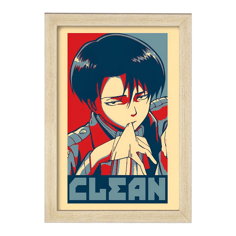 تابلو خندالو مدل انیمه اتک آن تایتان کد F6454