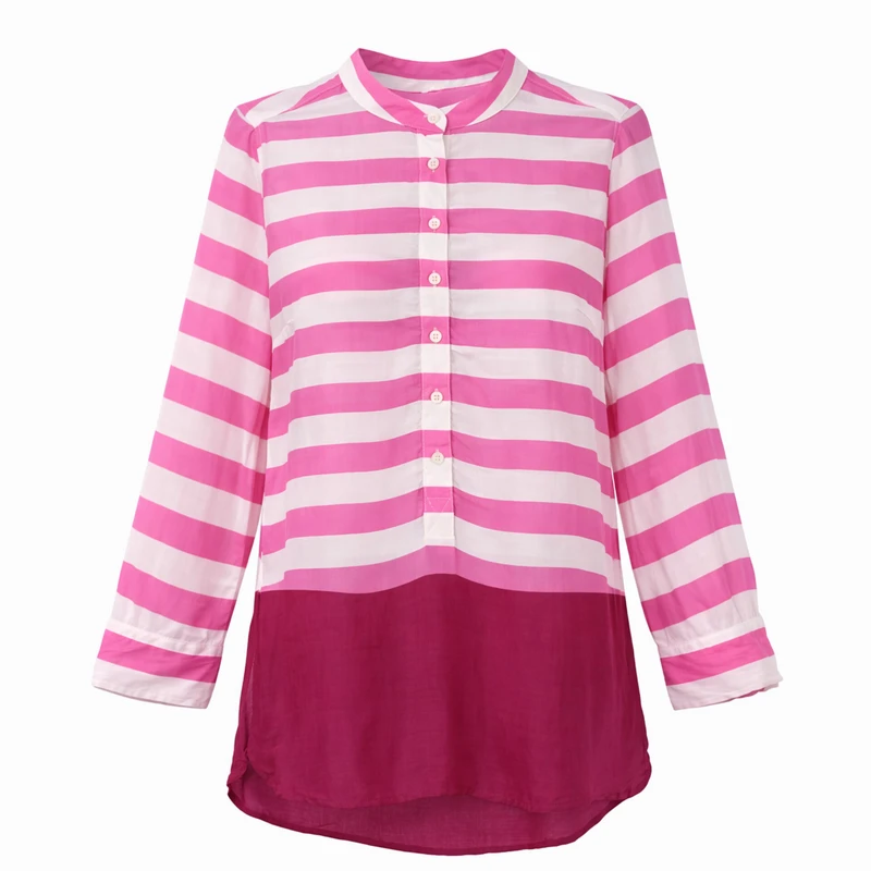 بلوز آستین بلند یقه ایستاده زنانه مدل 3847