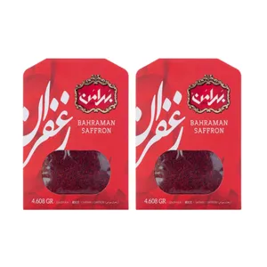 زعفران سرگل بهرامن - 4.608 گرم مجموعه دو عددی