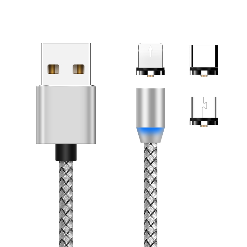 کابل تبدیل مغناطیسی USB به Lighting/ MicroUSB / USB -C ایکس کابل مدل XS1 طول 1 متر