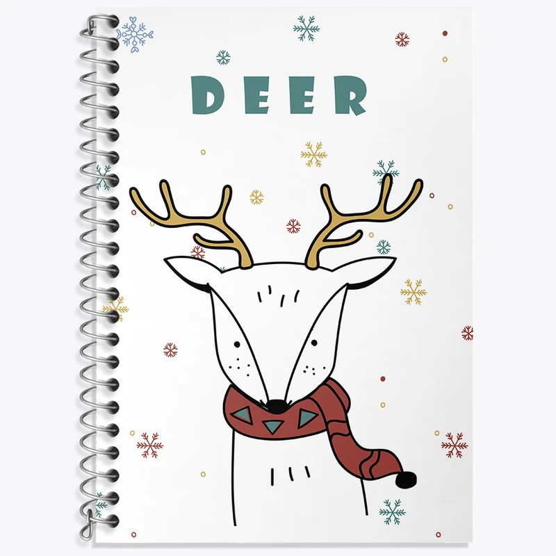 دفتر نت موسیقی 50 برگ خندالو طرح گوزن کیوت کد N2524