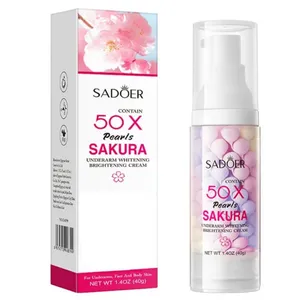 کرم روشن کننده بدن سادور مدل شکوفه گیلاس مناسب برای انواع پوست حجم 40 میلی لیتر