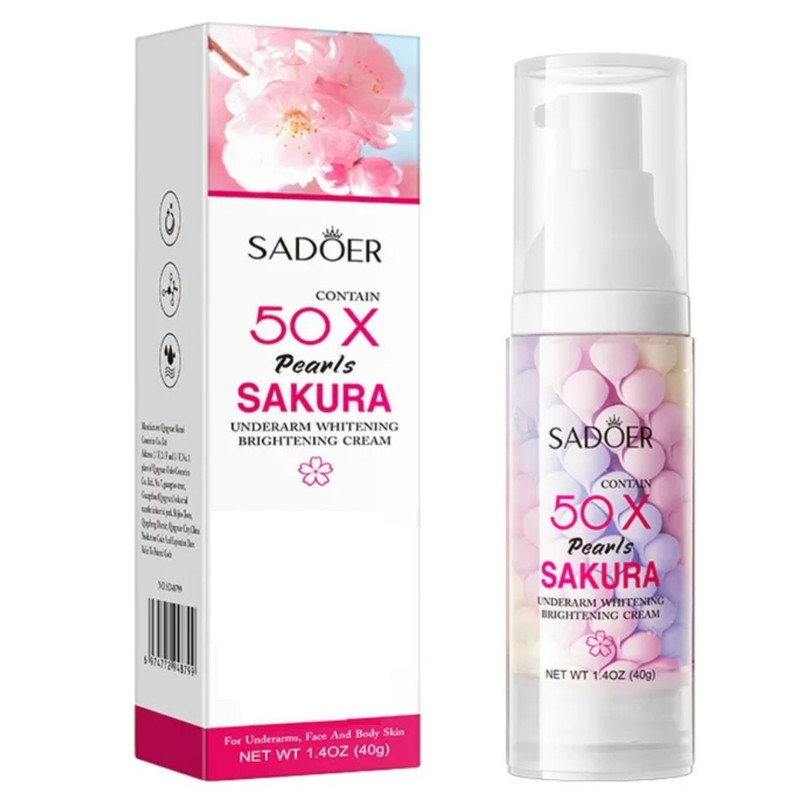 کرم روشن کننده بدن سادور مدل شکوفه گیلاس مناسب برای انواع پوست حجم 40 میلی لیتر