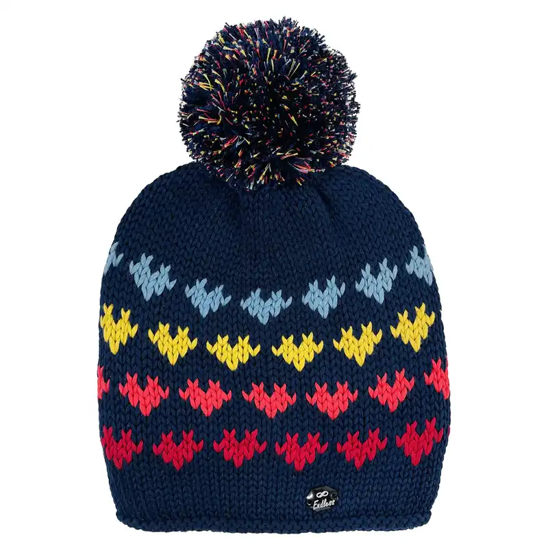 ست کلاه و شال گردن و دستکش بچگانه اندلس مدل 67001 رنگ سرمه ای