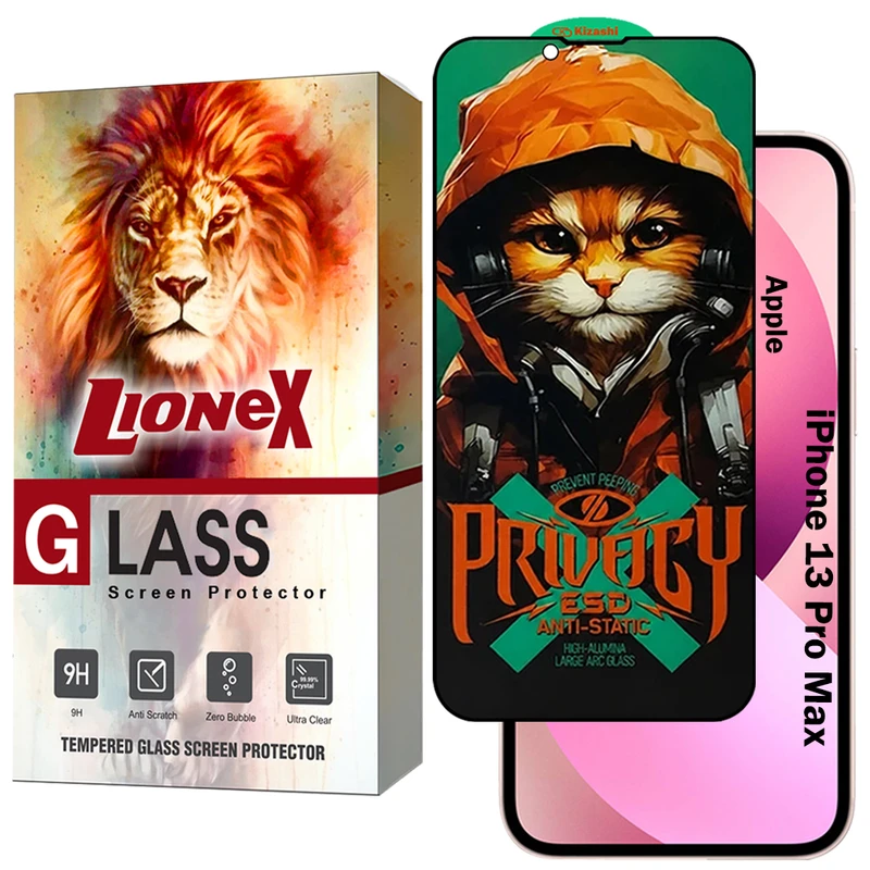محافظ صفحه نمایش لایونکس مدل CATPRVL مناسب برای گوشی موبایل اپل iPhone 13 pro max