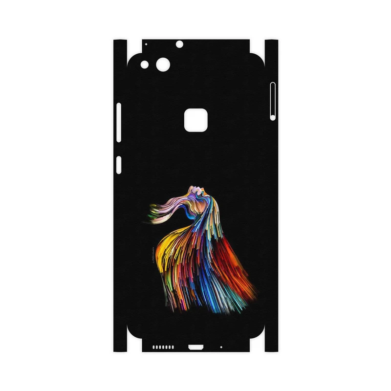 برچسب پوششی ماهوت مدل Rainbow Hair Digital Art-FullSkin مناسب برای گوشی موبایل هوآوی P10 Lite