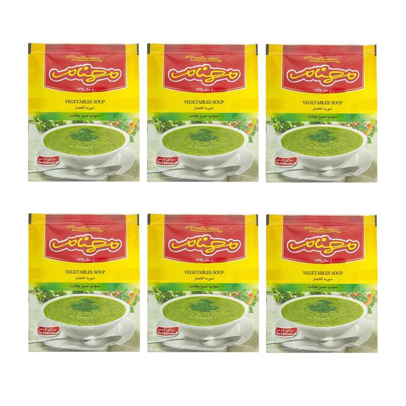 سوپ سبزیجات مهنام- 75 گرم بسته 6 عددی