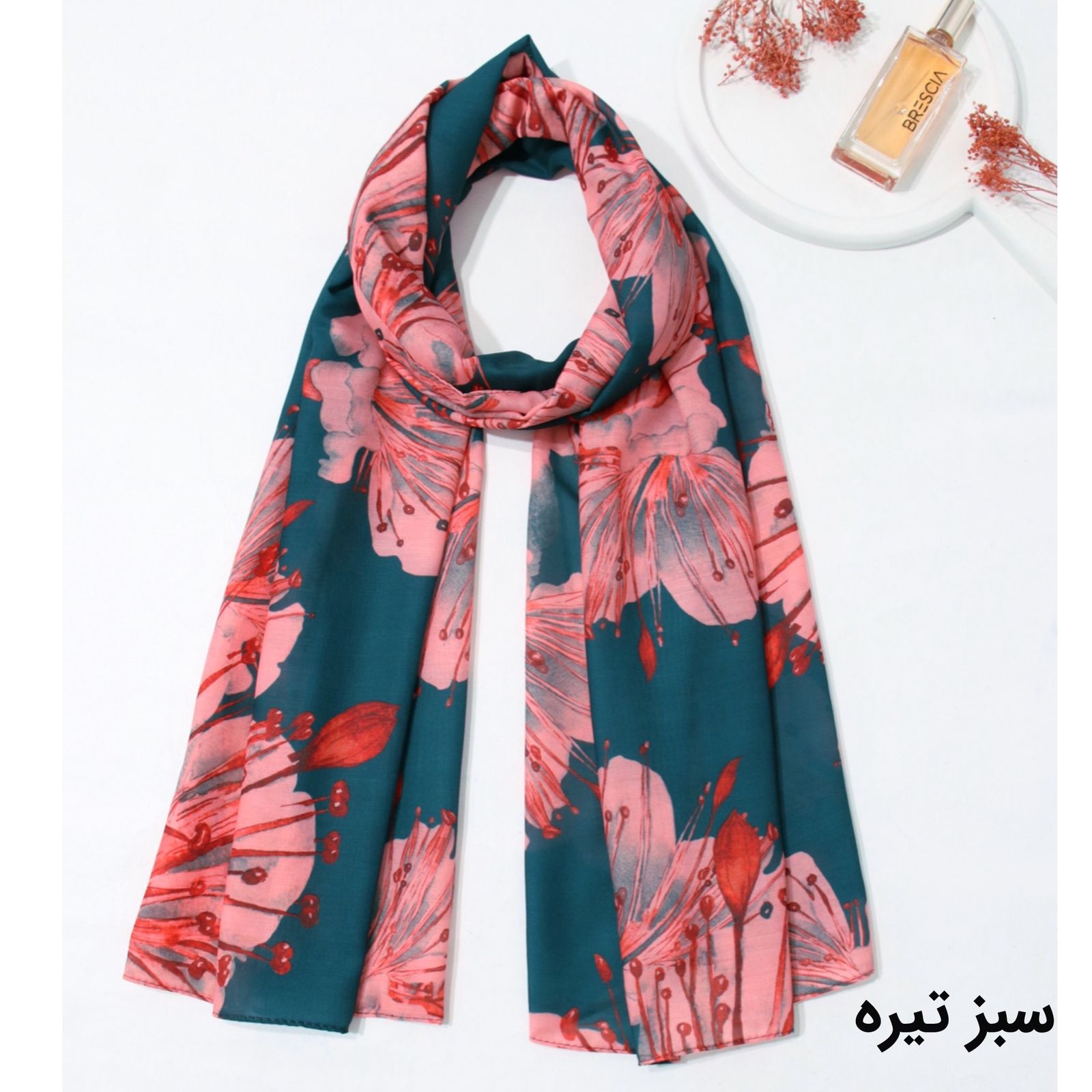 شال زنانه مدل نخی گلدن کد 3050 -  - 2