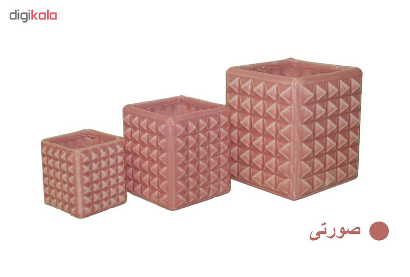 گلدان مدل G-0021 مجموعه سه عددی