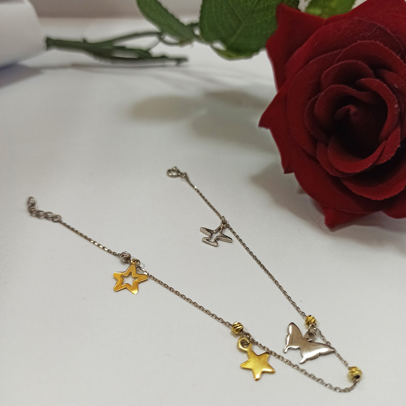 پابند نقره زنانه سلین کالا مدل ستاره ce-As5