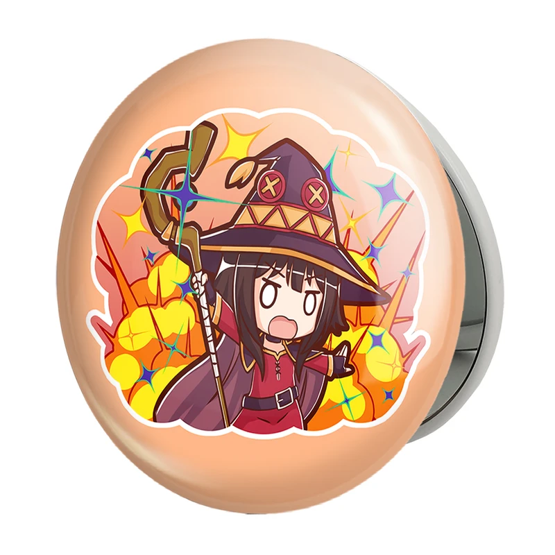 آینه جیبی خندالو طرح مگومین انیمه کونوسوبا Konosuba مدل تاشو کد 27164 