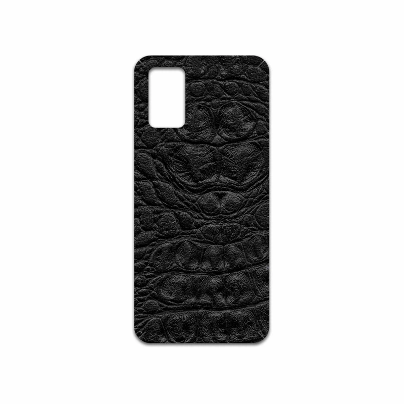 برچسب پوششی ماهوت مدل Black-Crocodile-Leather مناسب برای گوشی موبایل سامسونگ Galaxy A03S