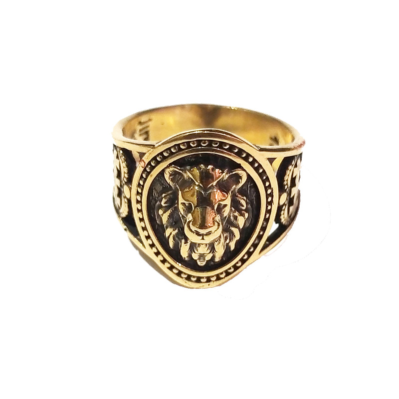 انگشتر مردانه مدل شیر کد 1005